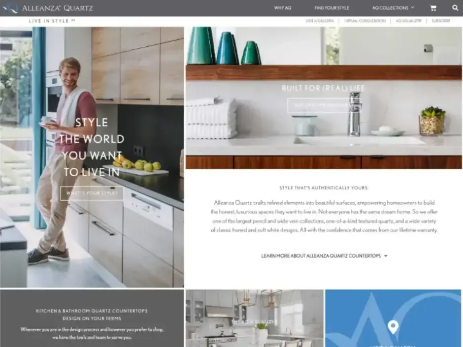 Alleanza Quartz website