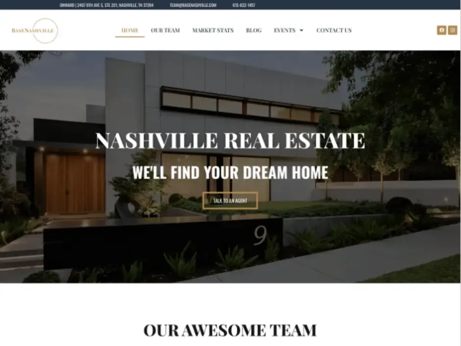Base Nashville website