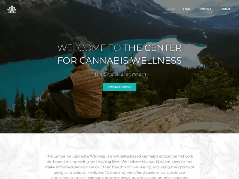 Center for Cannabis Wellness website