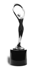 Communicator Award of Distinction trophy
