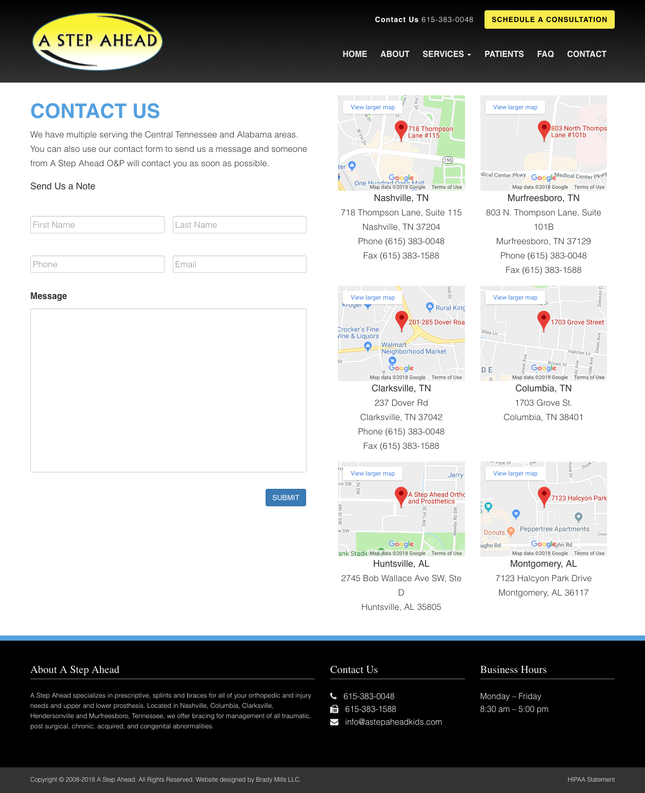 A Step Ahead Website Design
