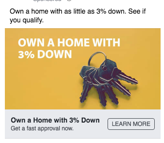 Lead Generation Ad on Facebook
