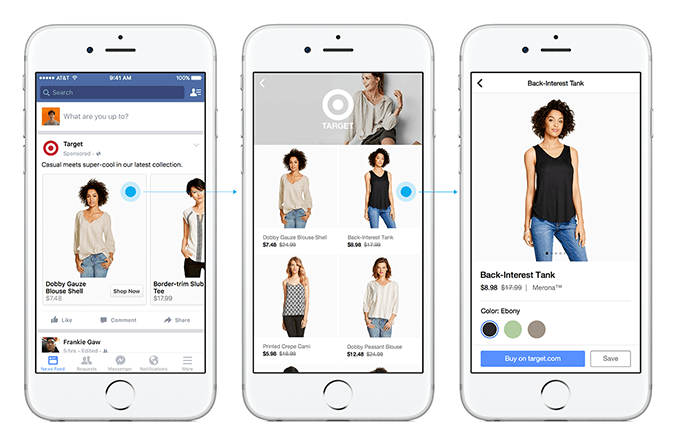 Canvas Facebook Ad Example