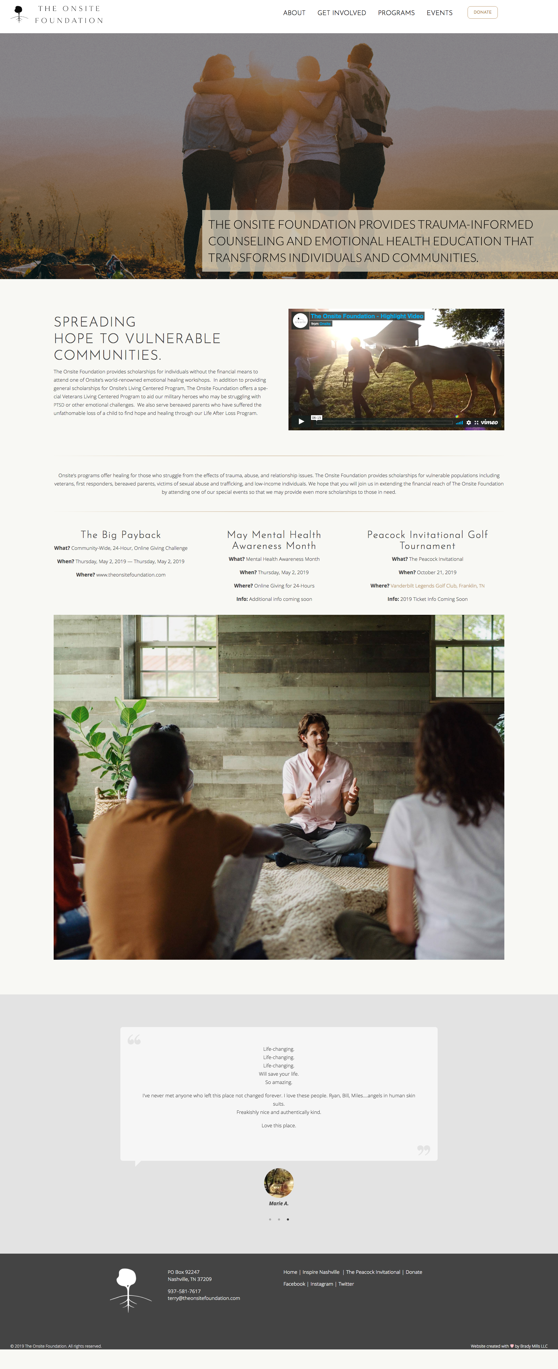 The Onsite Foundation Wordpress Website Design