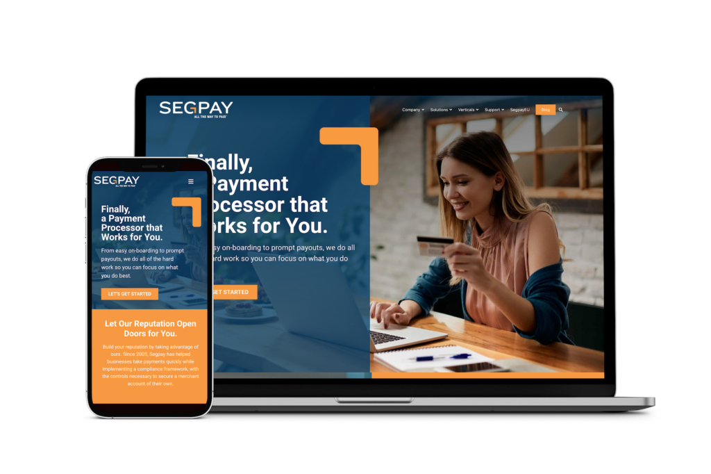 Segpay Website Design & Mobile Website