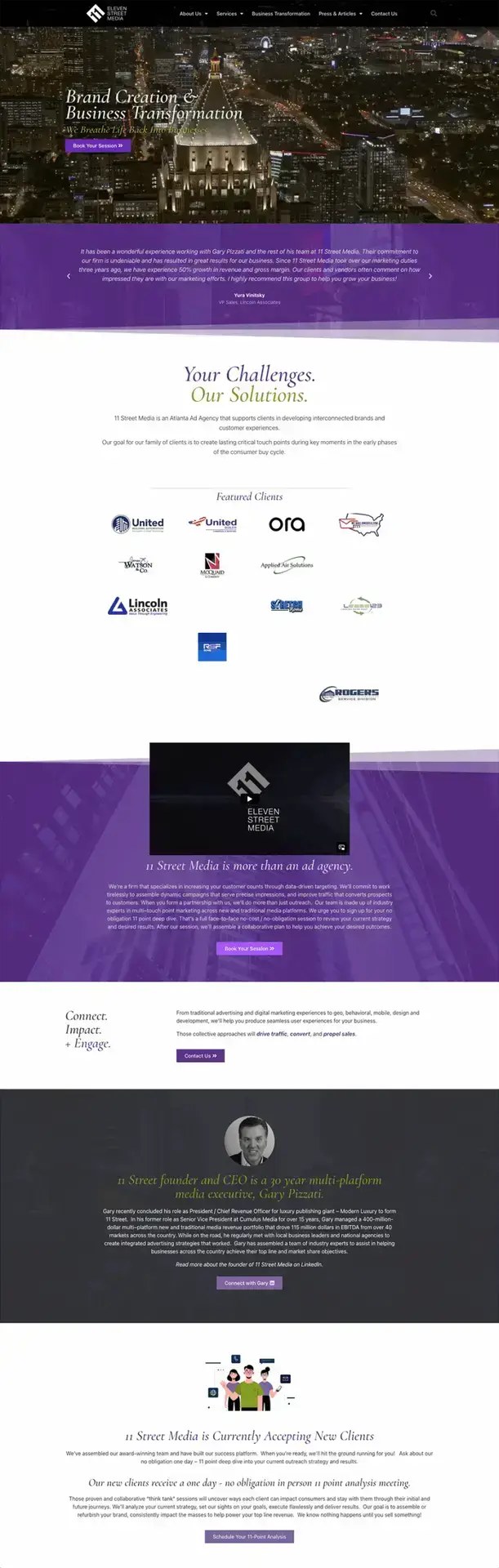 11 Street Media - Media Marketing & Ad Agency Web Design