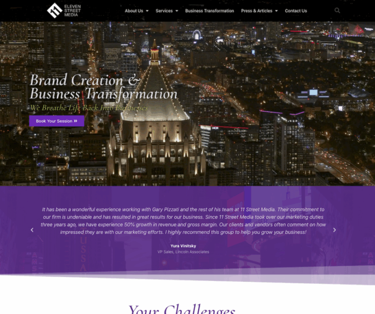 11 Street Media - Media Marketing & Ad Agency Web Design