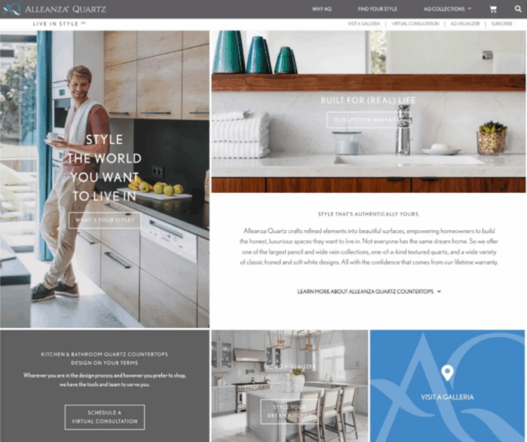 Alleanza Quartz - Home Improvement Retail Website