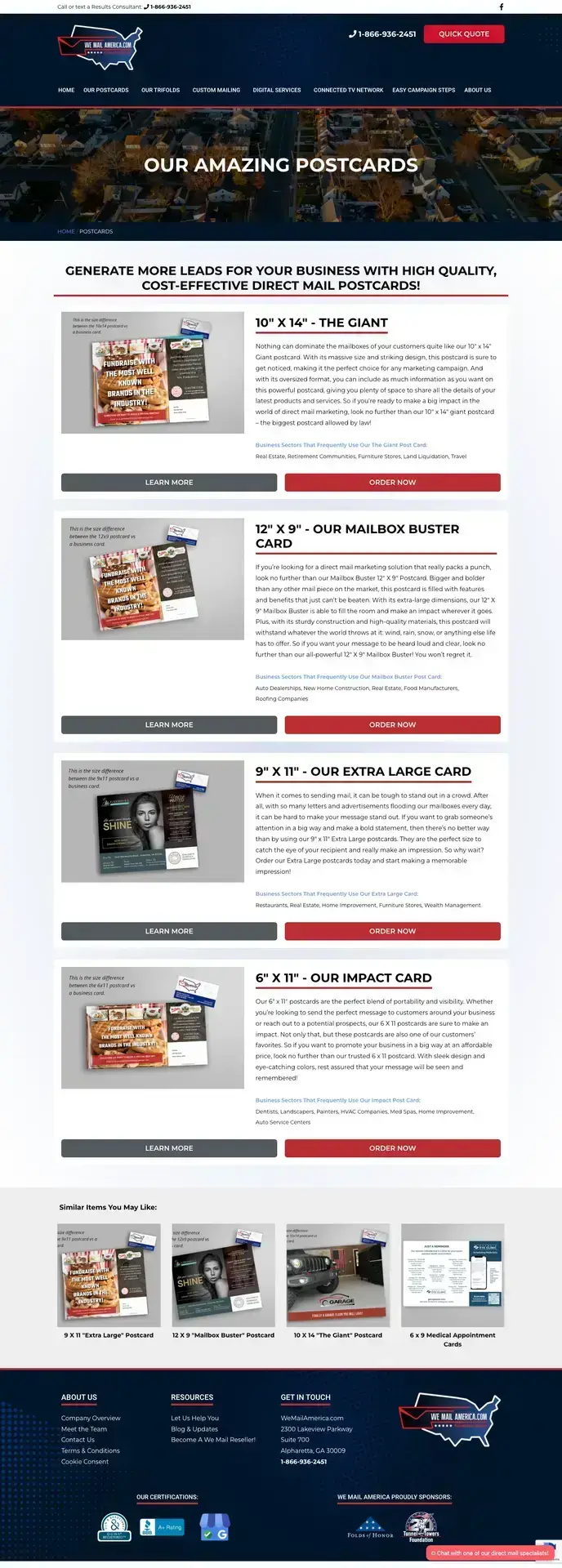 We Mail America - Print Shop Web Design - Marketing Agency Web Design