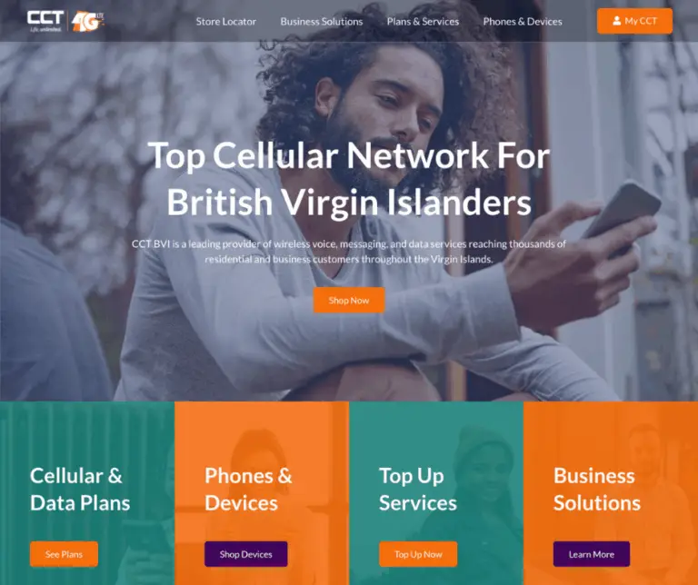 Concept Website for Cellular Phone Company