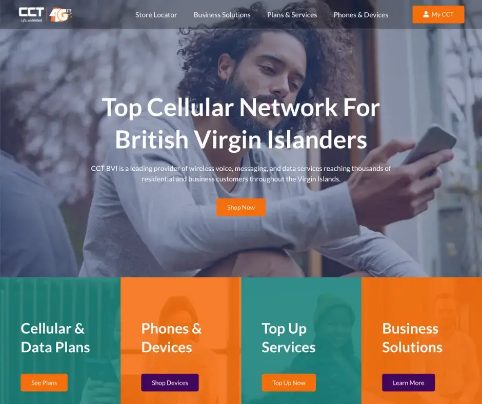 Concept Website for Cellular Phone Company