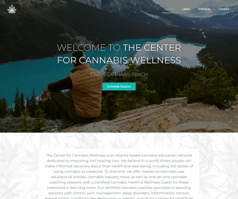 Center for Cannabis Wellness - Cannabis Website Design