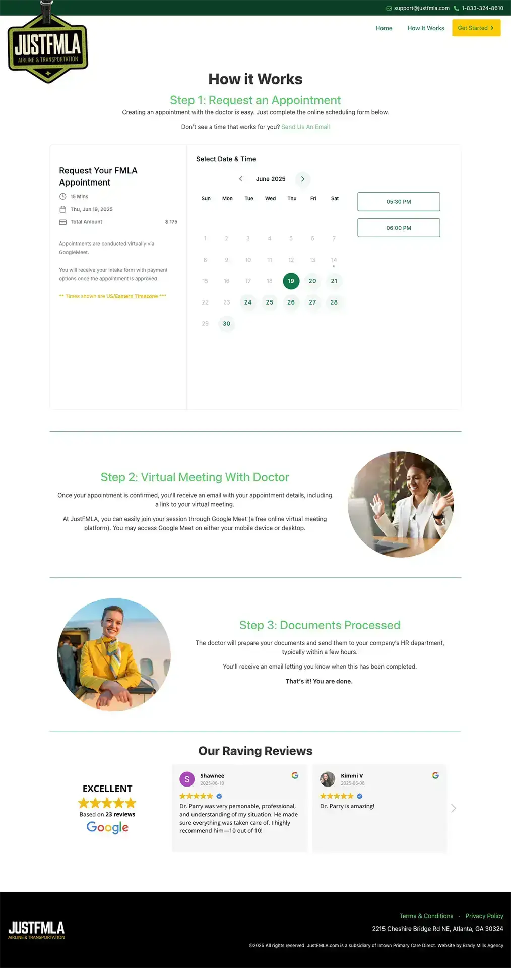 JustFMLA - Virtual doctor's office focused on FMLA for Airline Employees