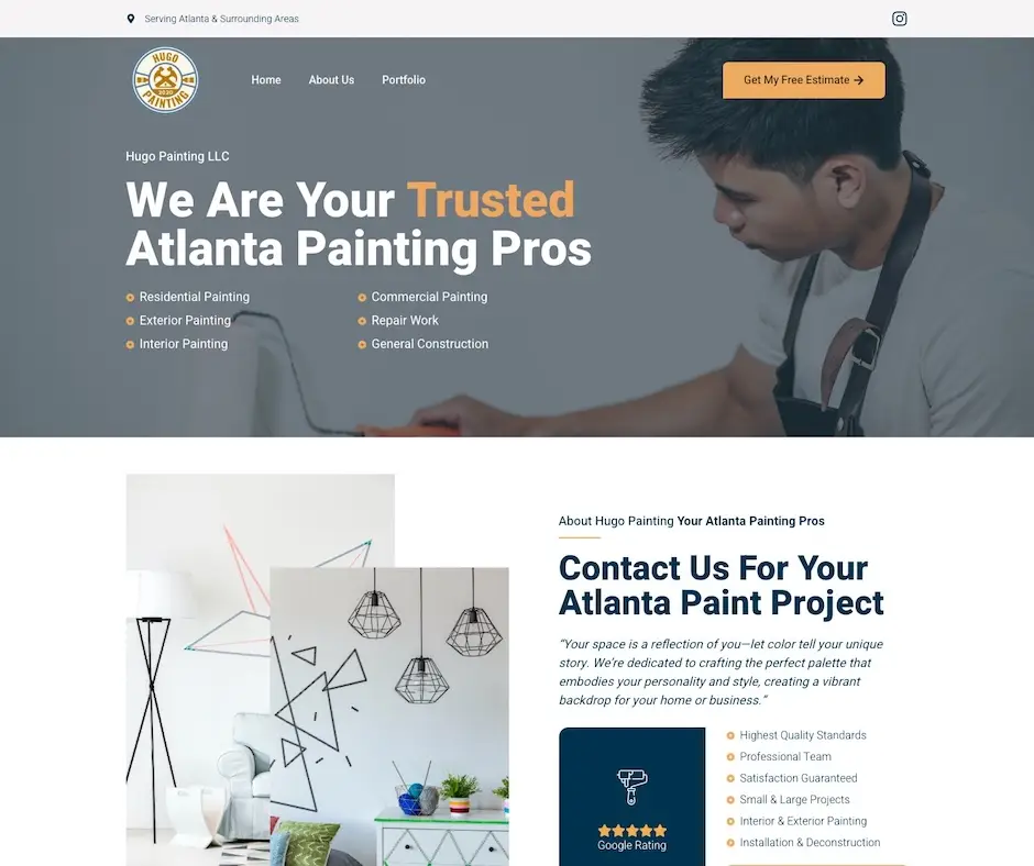 Atlanta painting company website